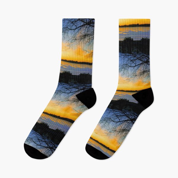 Item preview, Iced Over - Lake Sunset designed and sold by sensameleon.