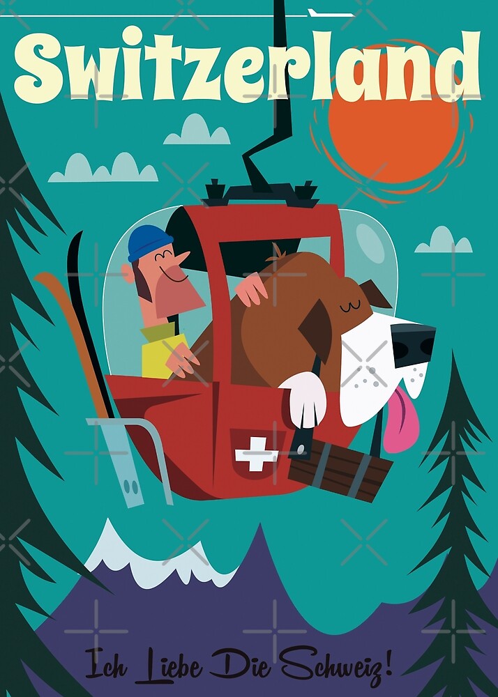 "Switzerland Poster" by Gary Godel | Redbubble