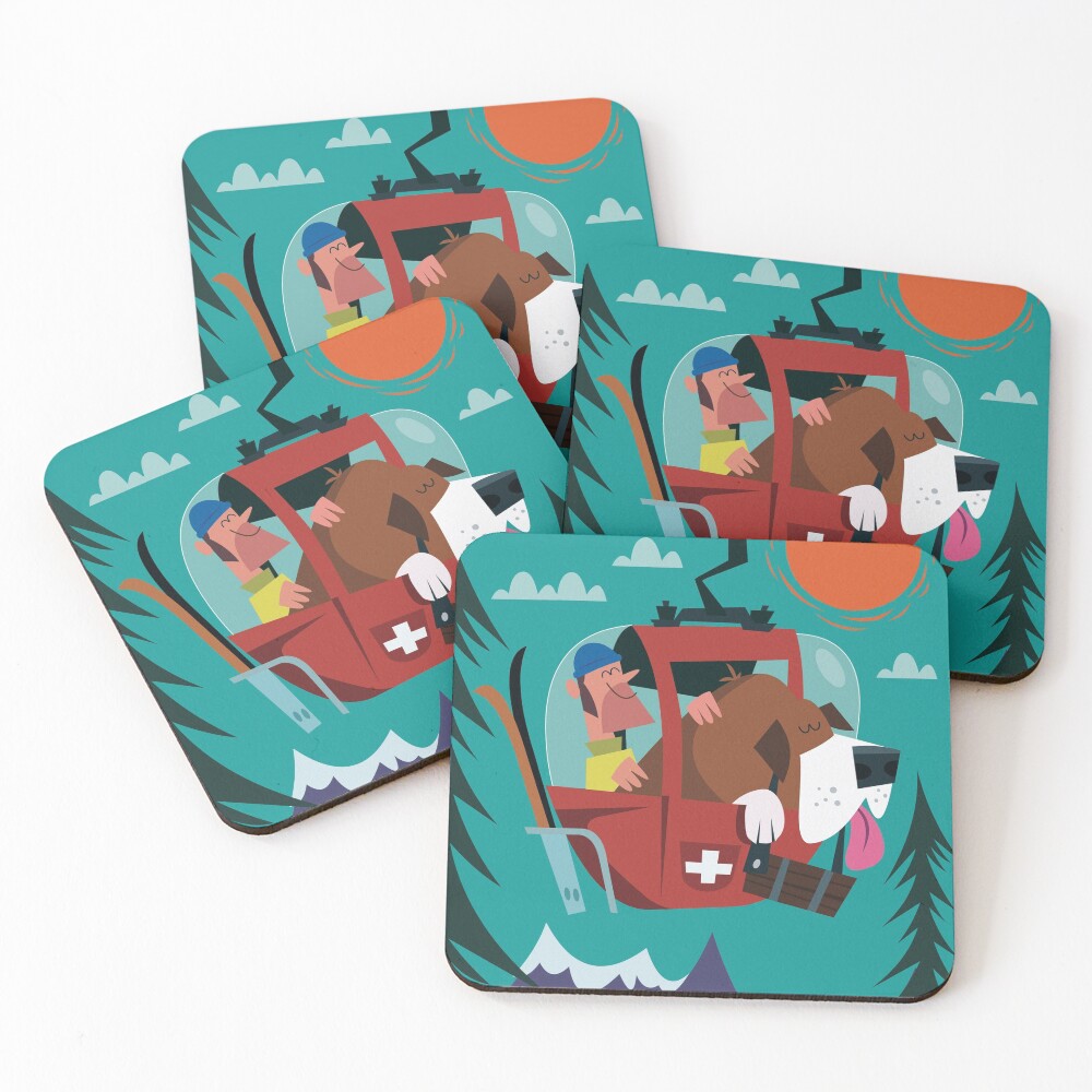 Switzerland Poster Coasters (Set of 4)
