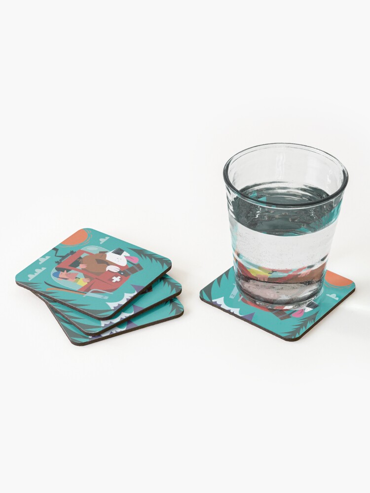 Alternate view of Switzerland Poster Coasters (Set of 4)