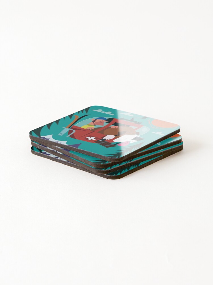 Alternate view of Switzerland Poster Coasters (Set of 4)