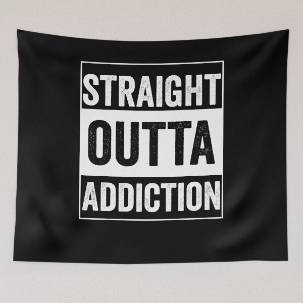 Item preview, Drug Recovery Straight Outta Addiction Funny Gift AA NA designed and sold by BiagioDeFranco.