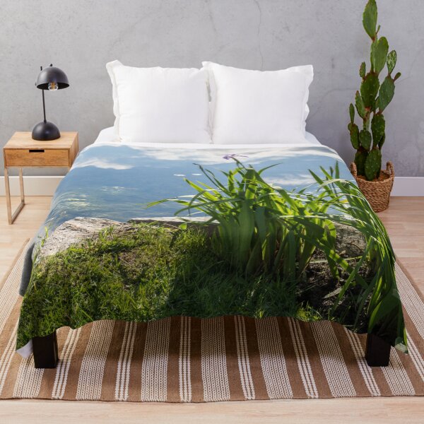 Item preview, Upside Down Skyscape - Glossy Pond and Irises  designed and sold by Georgia Mizuleva.