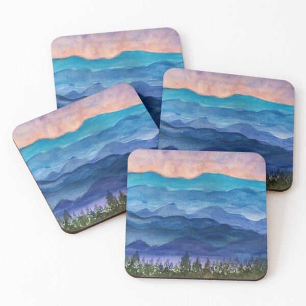 Item preview, Blue Ridge Mountains Original Watercolor Painting designed and sold by CasaleArt.