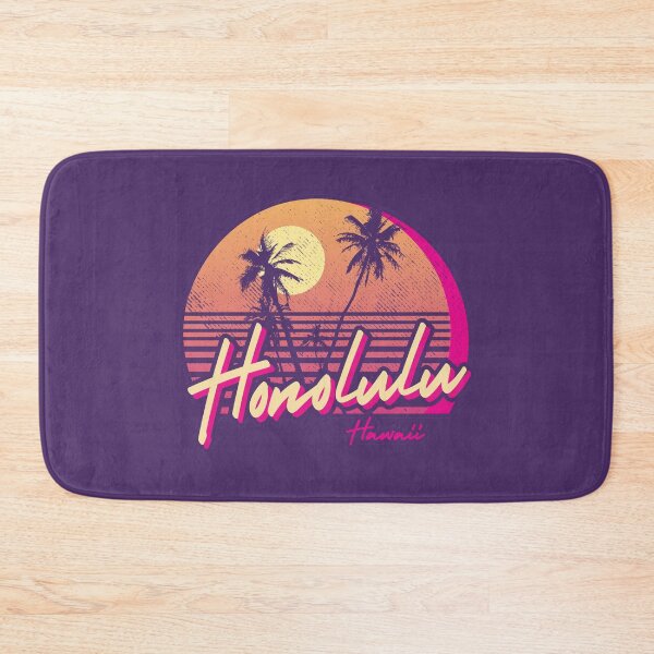Item preview, Retro Honolulu Hawaii Sunset Beach Graphic designed and sold by Si Li.