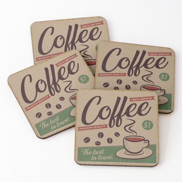 Item preview, Coffee Retro Poster designed and sold by hellcom.