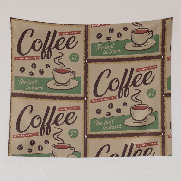Item preview, Coffee Retro Poster designed and sold by hellcom.
