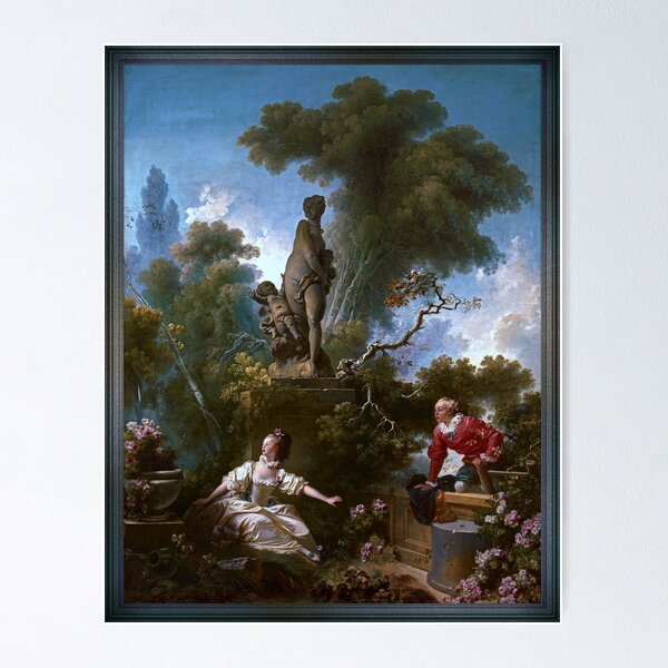 The Progress of Love - The Meeting by Jean-Honoré Fragonard Poster