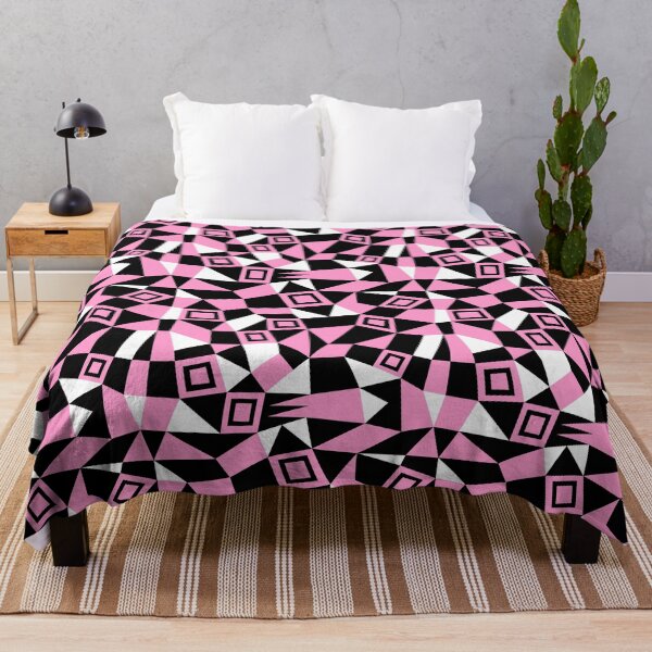 Item preview, Geometric Abstract 050919 - Pink, Black and White designed and sold by Artberry.
