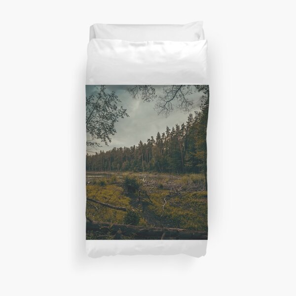 Old Forest Lake Duvet Cover