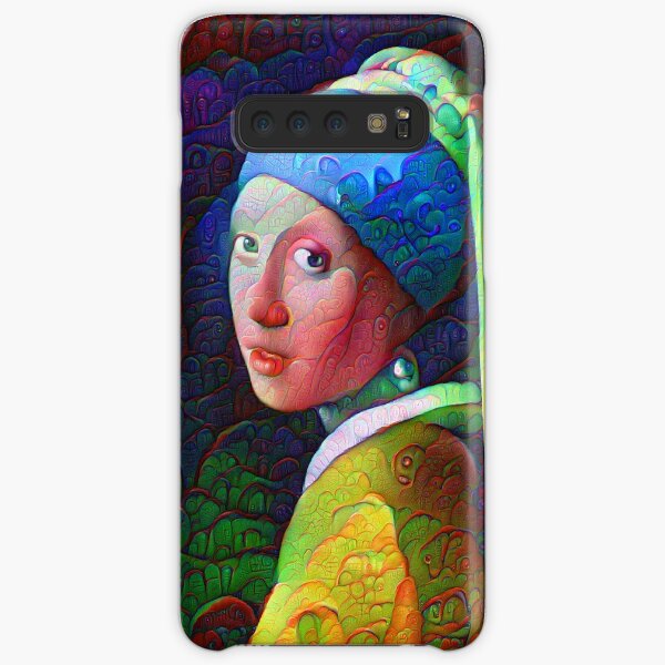 DeepDreamed "Girl with a Pearl Earring" Samsung Galaxy Snap Case