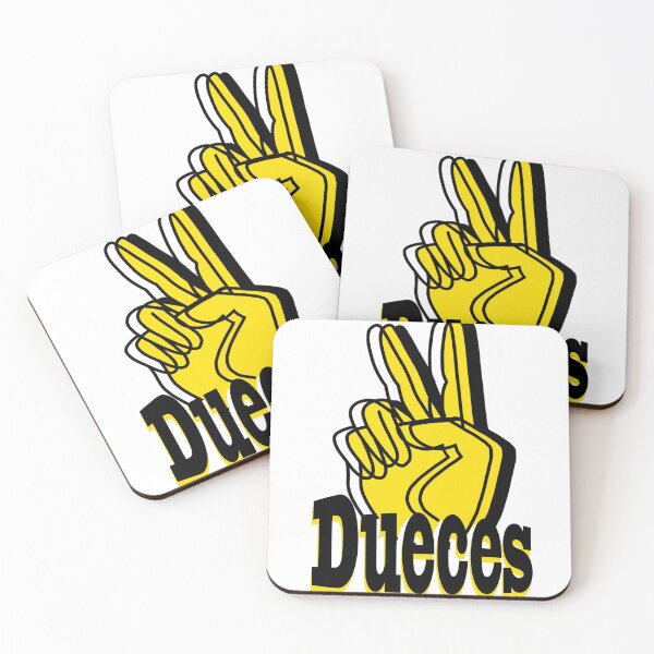 Dueces Deuce Coasters (Set of 4)