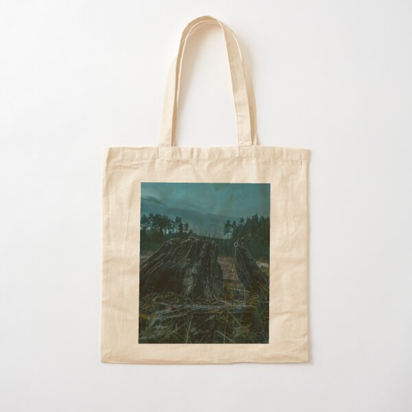 Tree Stump Cotton Tote Bag