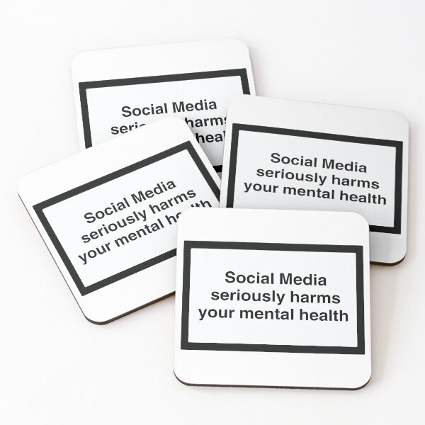 Item preview, Social Media Seriously Harms Your Mental Health designed and sold by izzydoodlesshop.