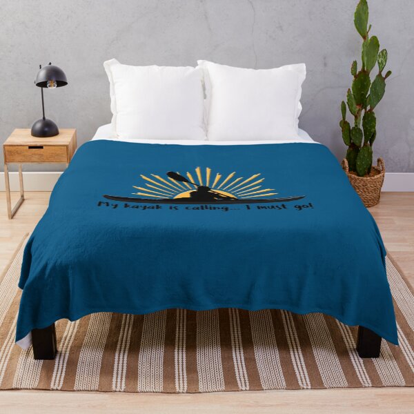 Item preview, I love Kayaking My Kayak is Calling... I Must Go! Funny Kayaker Silhouette Sun designed and sold by Destinations Souvenirs.