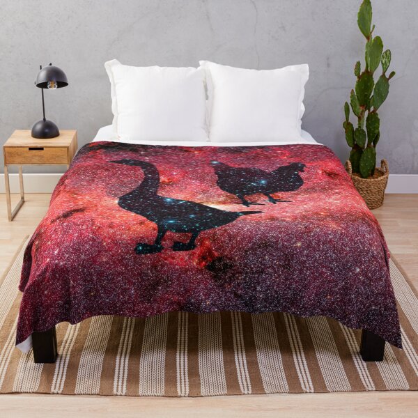 Item preview, Cosmic Majesty - Farm Fowl in a Star Field designed and sold by weavernap.