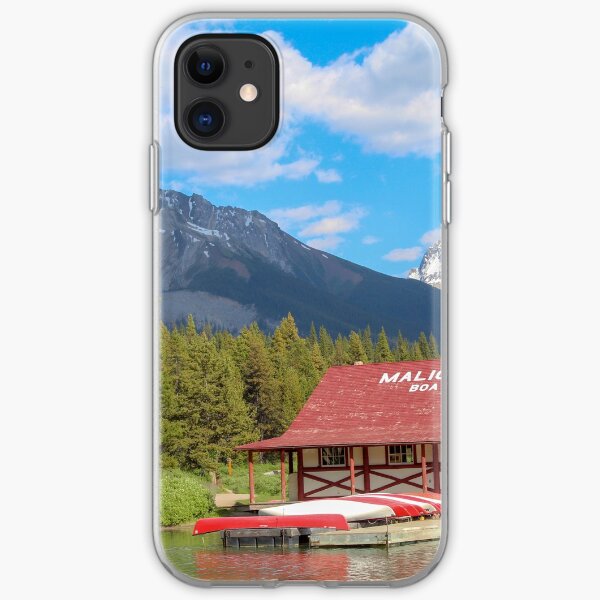 Maligne Lake in Banff Alberta Canada iPhone Soft Case
