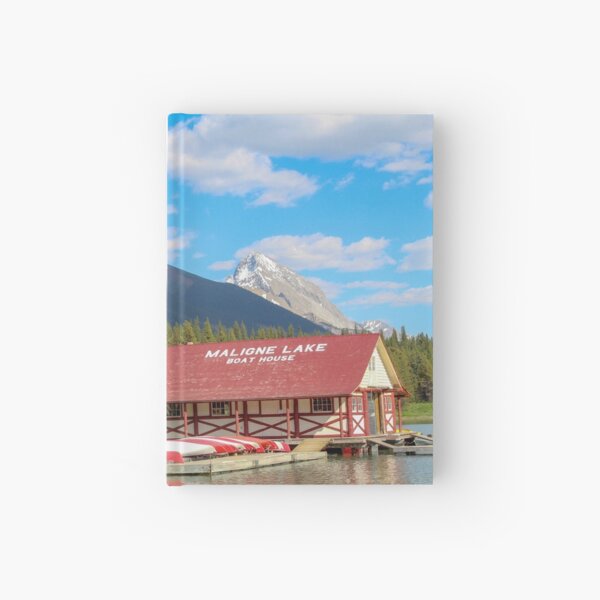 Maligne Lake in Banff Alberta Canada Hardcover Journal
