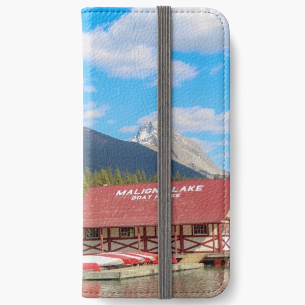 Maligne Lake in Banff Alberta Canada iPhone Wallet