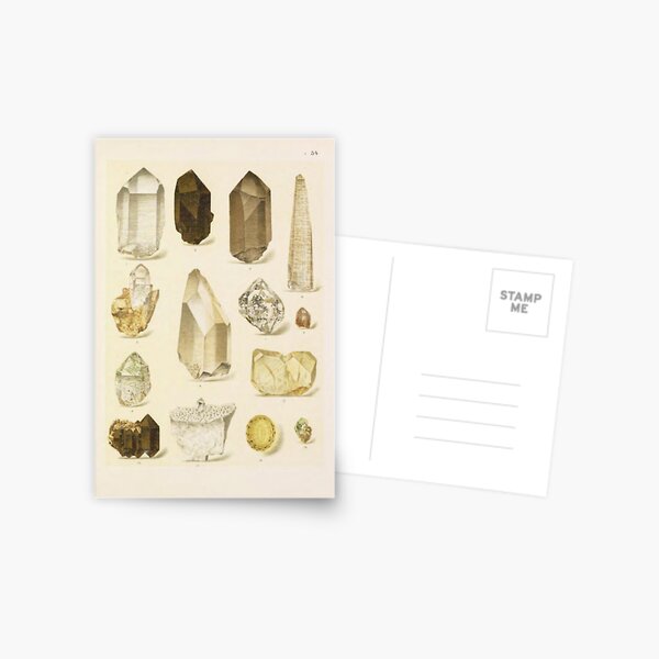 Quartz Minerals Postcard