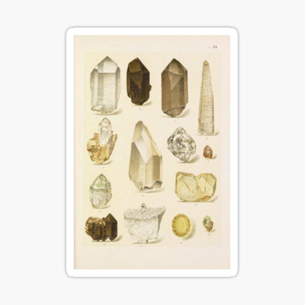 Quartz Minerals Sticker