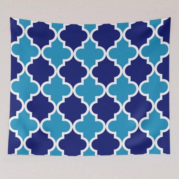 Item preview, Quatrefoil - blue dual tone designed and sold by PeppermintCreek.