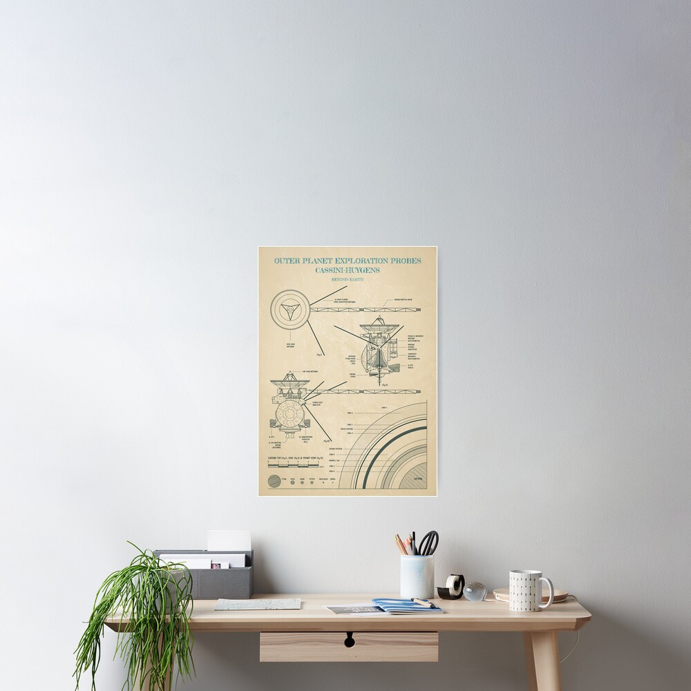 Outer Planet Exploration Probes: Cassini-Huygens (Parchment) Poster