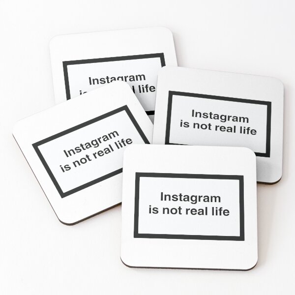 Item preview, Instagram Is Not Real Life designed and sold by izzydoodlesshop.