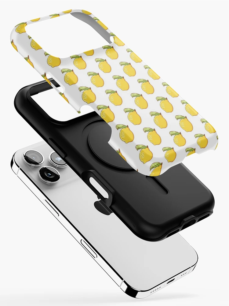 Thumbnail 2 of 4, iPhone Case, Yellow Lemon Sticker designed and sold by RipDesigns.