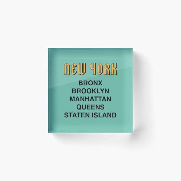 Item preview, New York Boroughs designed and sold by JamesShannon.