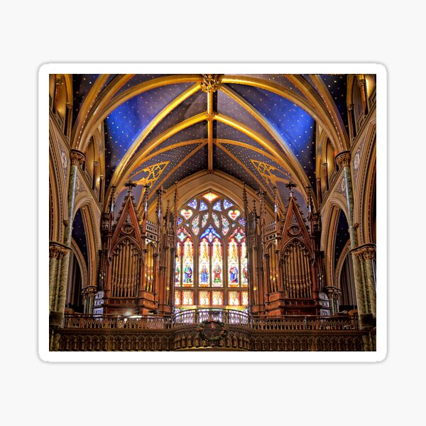 Stained Glass, Notre-Dame Cathedral Sticker