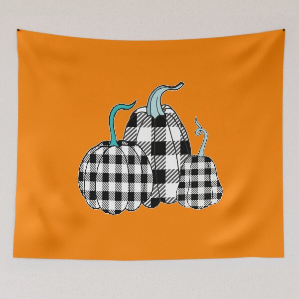 Item preview, Gingham Plaid  Pumpkins Gourds Fall Autumn Farm  designed and sold by funnytshirtemp.