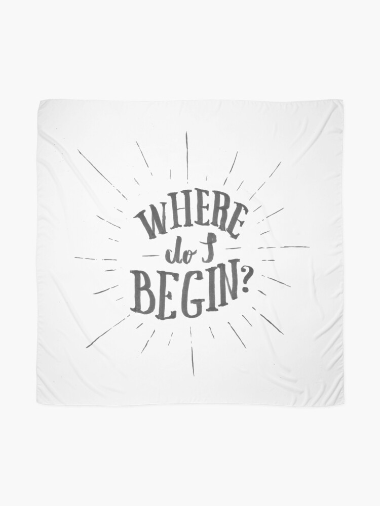 Alternate view of Where do I begin? Scarf