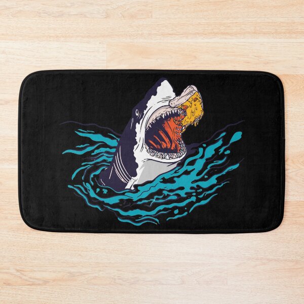 Item preview, Shark being fed pizza. designed and sold by emphatic.