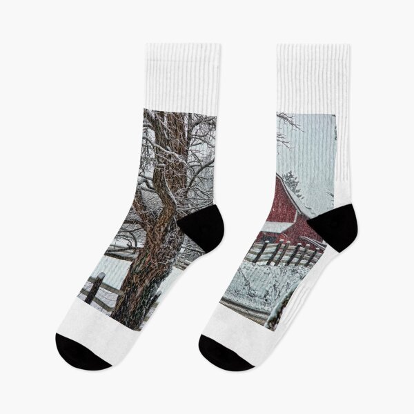 Item preview, Snowing at the Red Barn designed and sold by rharrisphotos.