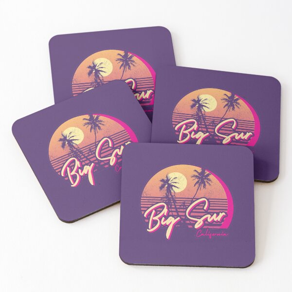 Item preview, Retro Big Sur California Sunset Beach Graphic designed and sold by Si Li.