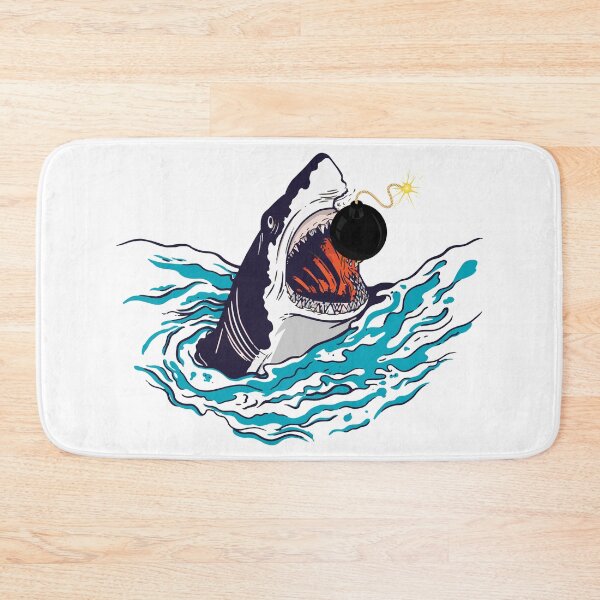 Item preview, Shark being fed pizza. designed and sold by emphatic.