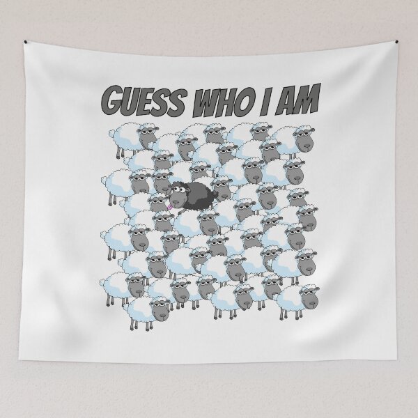 Item preview, Guess who i am! The black sheep. designed and sold by Dwarf-Monkey.