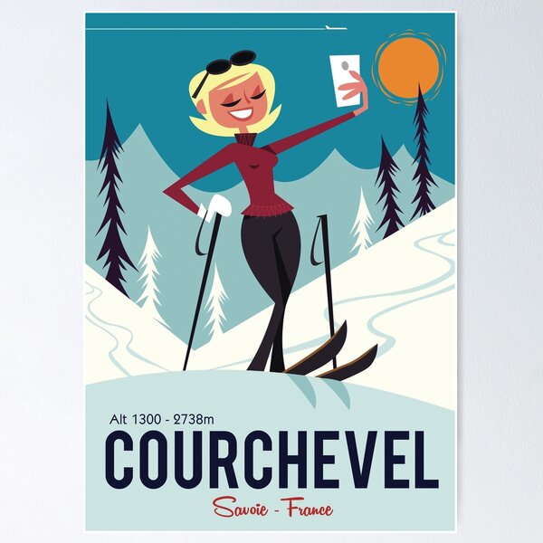 Item preview, Courchevel poster designed and sold by GAGodel.
