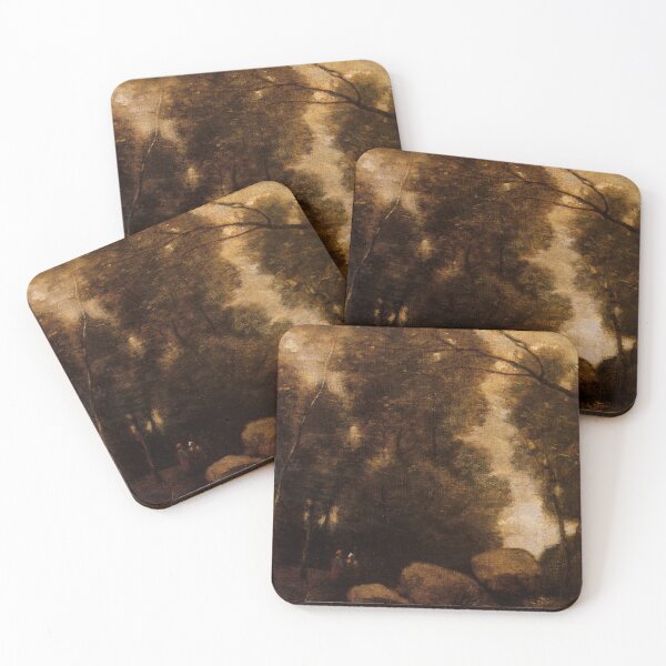 Item preview, Rocks in a Glade(Rochers dans une Clairiere)-Camille Corot designed and sold by LexBauer.