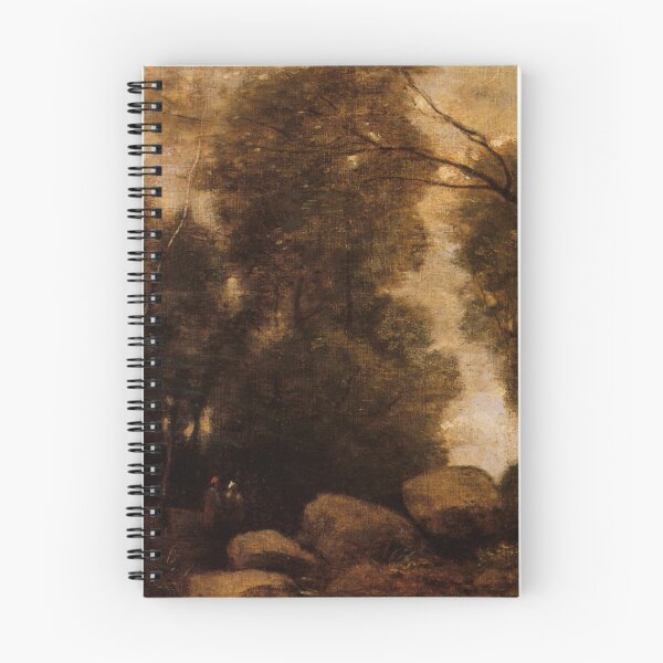 Aperçu de l'œuvre Rochers dans une clairière(Rochers dans une Clairière)-Camille Corot créée et vendue par LexBauer.