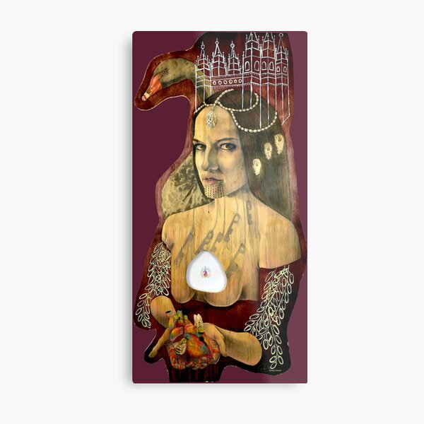 Princess Heart Strings Metal Print