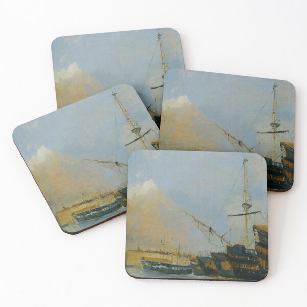 Item preview, Toulon Battleships Dismantled(Toulon Vaisseaux de Guerre Desarmes)-Camille Corot designed and sold by LexBauer.