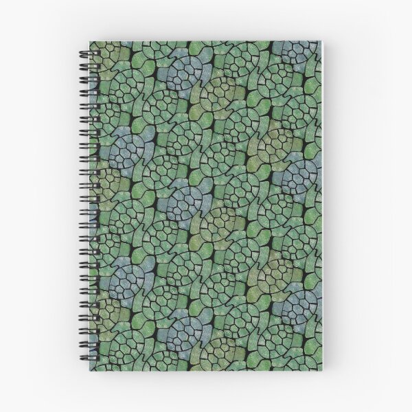 Item preview, Sea turtle tessellating pattern multi on black designed and sold by jeanneius.
