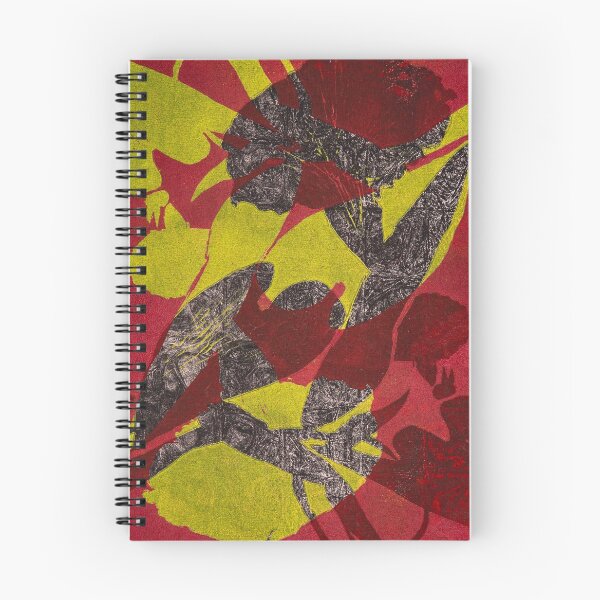 Item preview, Morning Glory in Charcoal, Chartreuse, and Reds designed and sold by Ann McIntyre.
