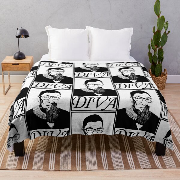 Item preview, Supreme Court Justice Ruth Bader Ginsburg - Notorious RBG - Diva - Feminist Icon - Gender Equality - Justice for All - Liberal and Democrat Hero designed and sold by SolissDesigns.