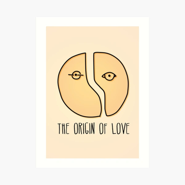 The origin of love Art Print