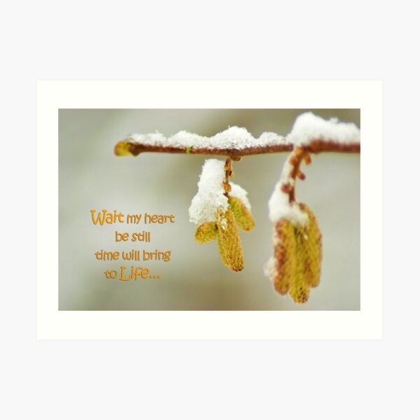 Wait my heart... Art Print