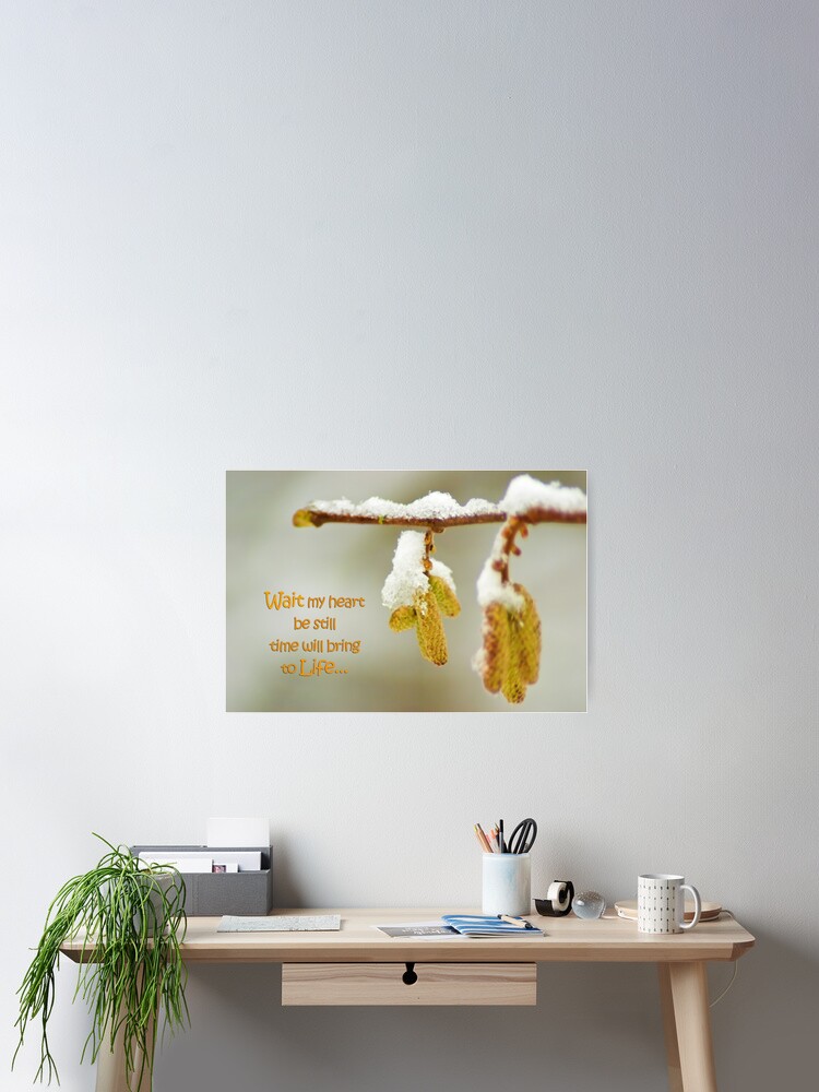 Thumbnail 2 of 3, Poster, Wait my heart... designed and sold by steppeland.