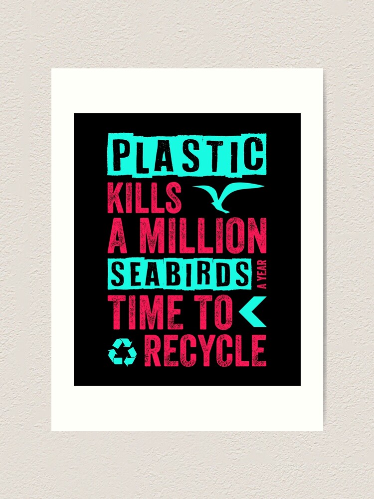 Save Planet Earth Oceans Marine Life Ban Plastic Pollution Art